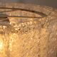 "Lampe suspendue en verre glacé Doria Leuchten avec cylindres en verre en relief, années 1960"