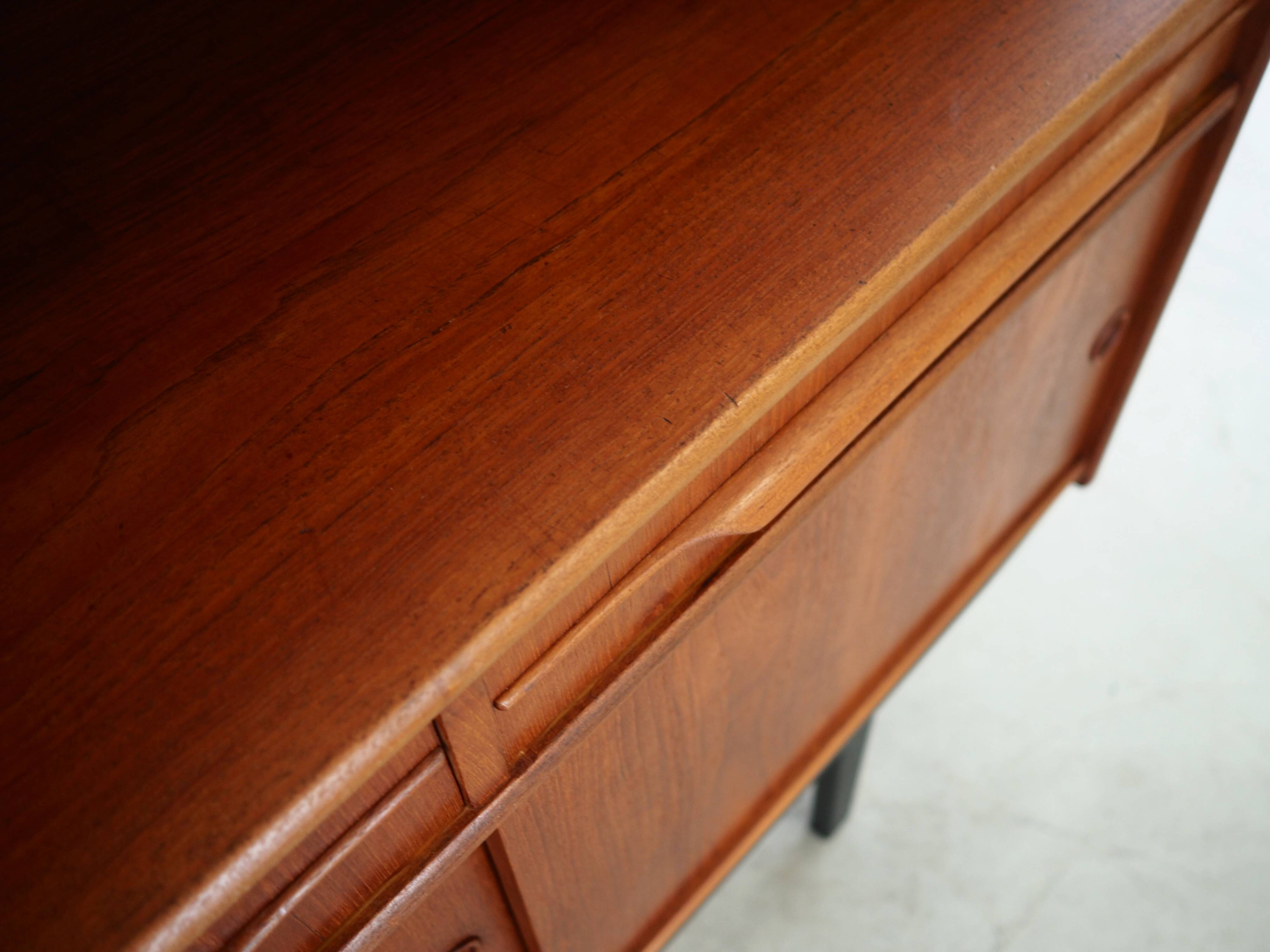 Teak high sideboard, Danish design, 1960s, production: Denmark