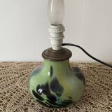 Polychrome crystal lamp base from crystal artisan Klein in Baccarat