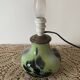Polychrome crystal lamp base from crystal artisan Klein in Baccarat
