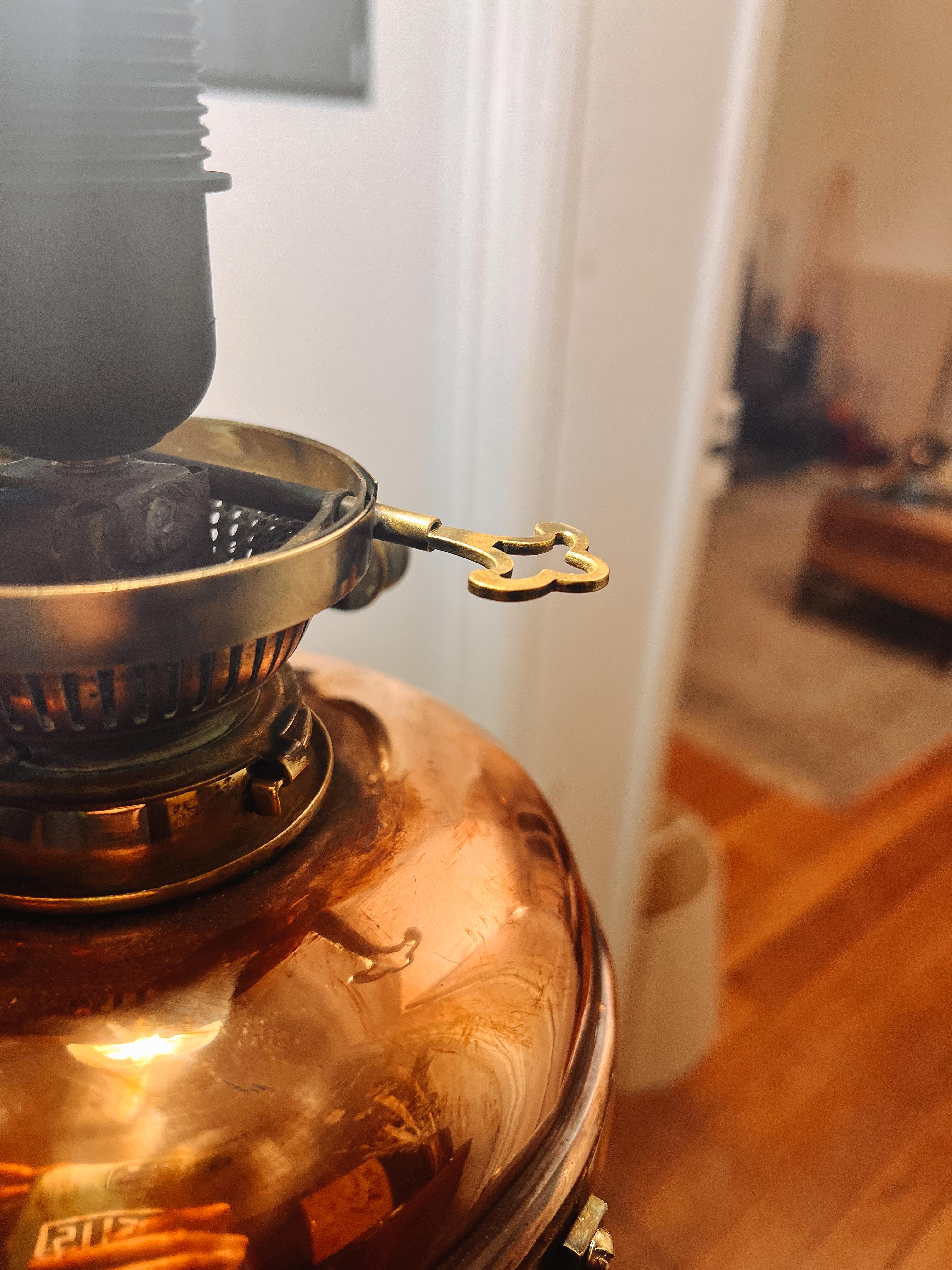 Art nouveau lamp Hinks's Boler N°2 duplex