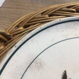 Vintage earthenware horses serving dish by Gien Nordez et Cie Cherbourg