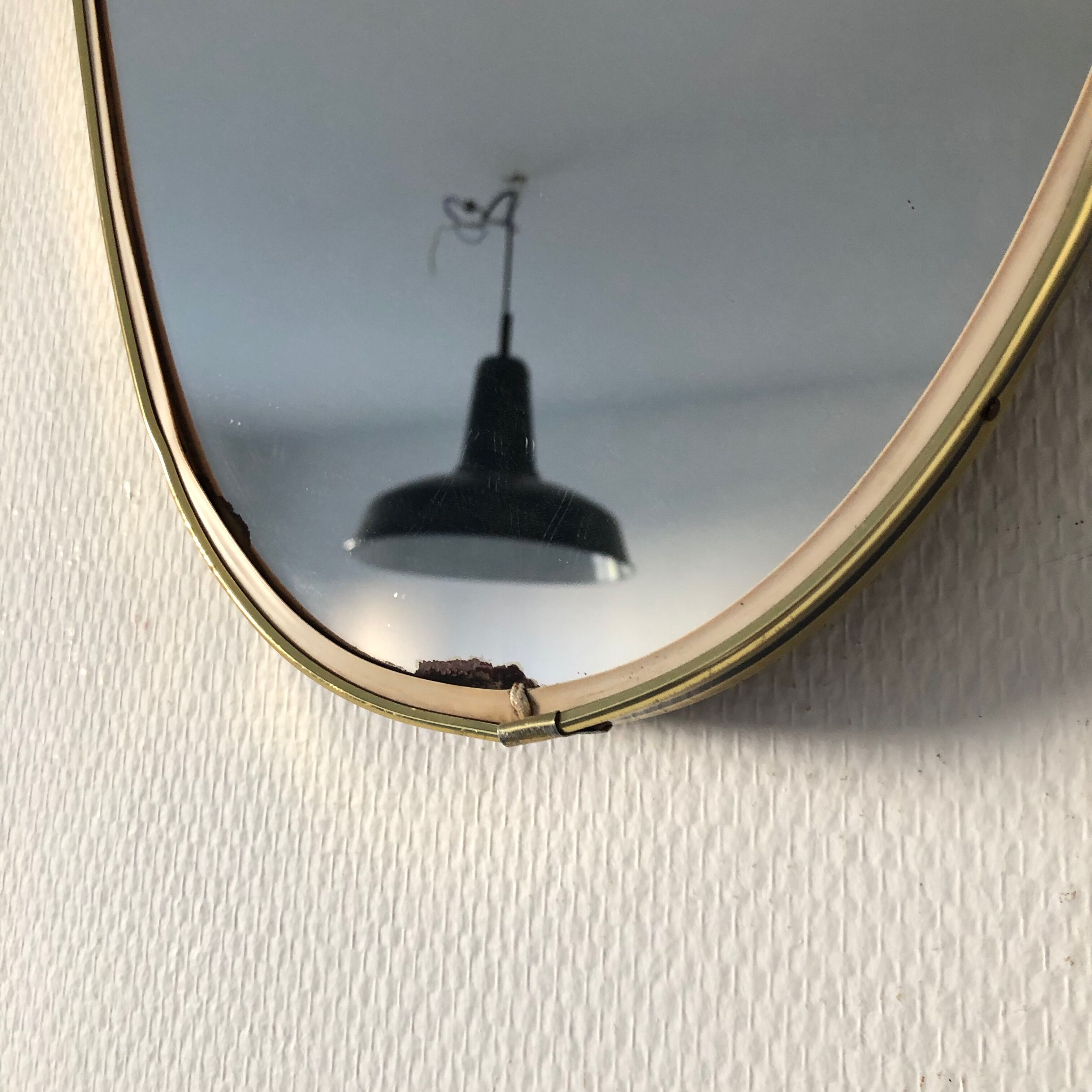 Rearview mirror 55x35cm vintage 1960