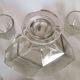 Crystal whisky decanter and 8 glasses