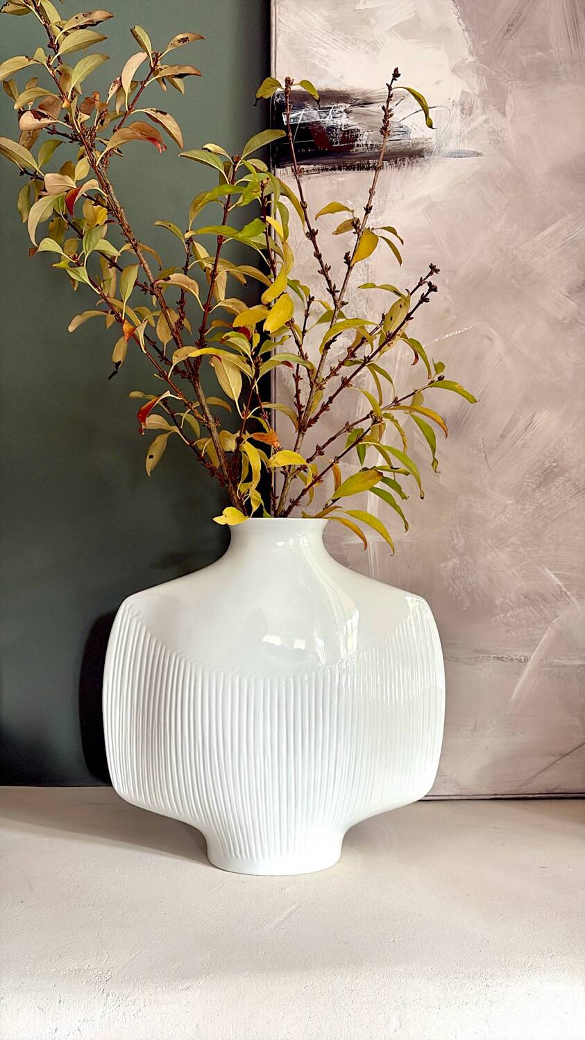 Yves Mohy porcelain vase