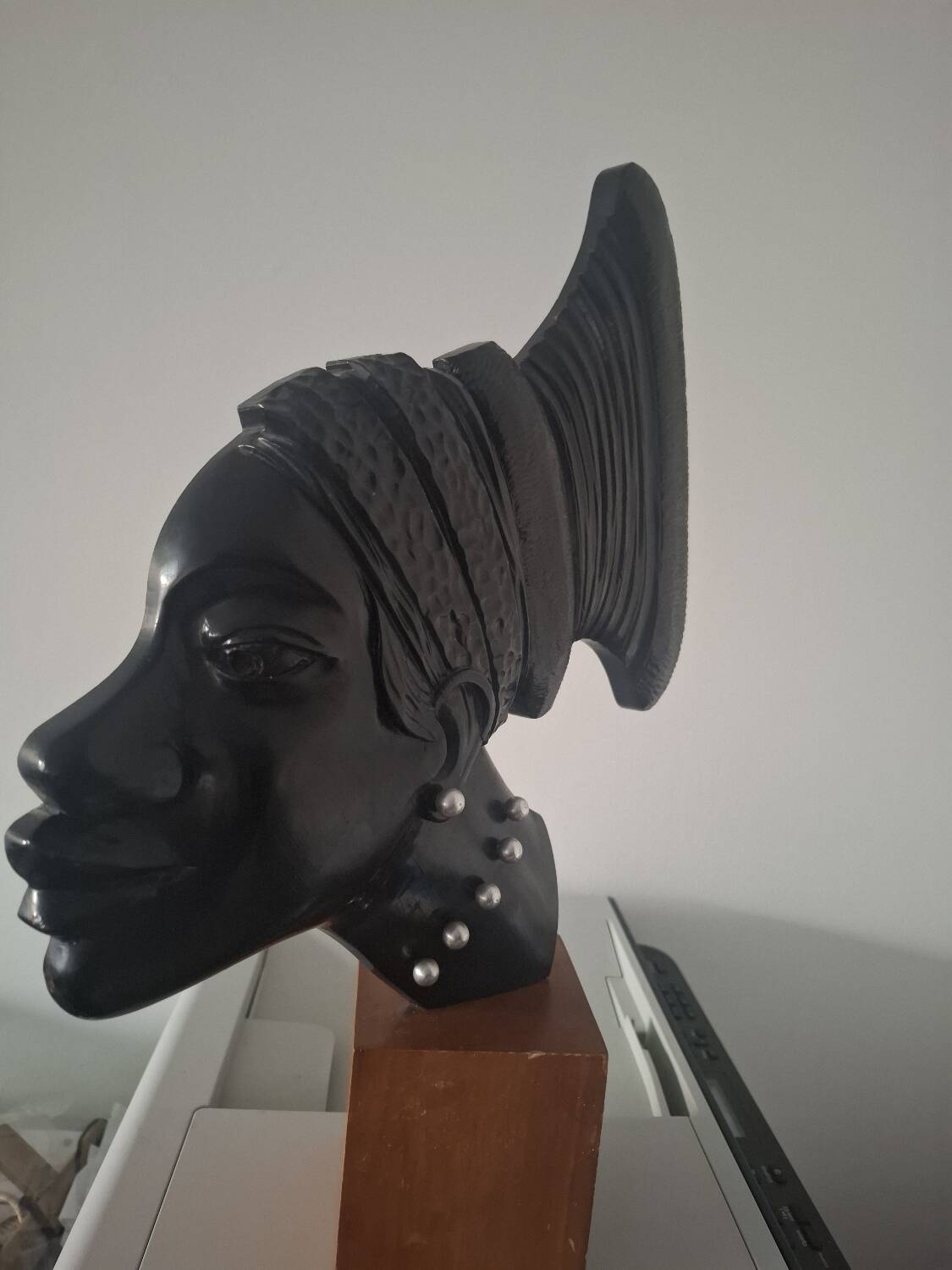 Portrait of an African woman tribal art