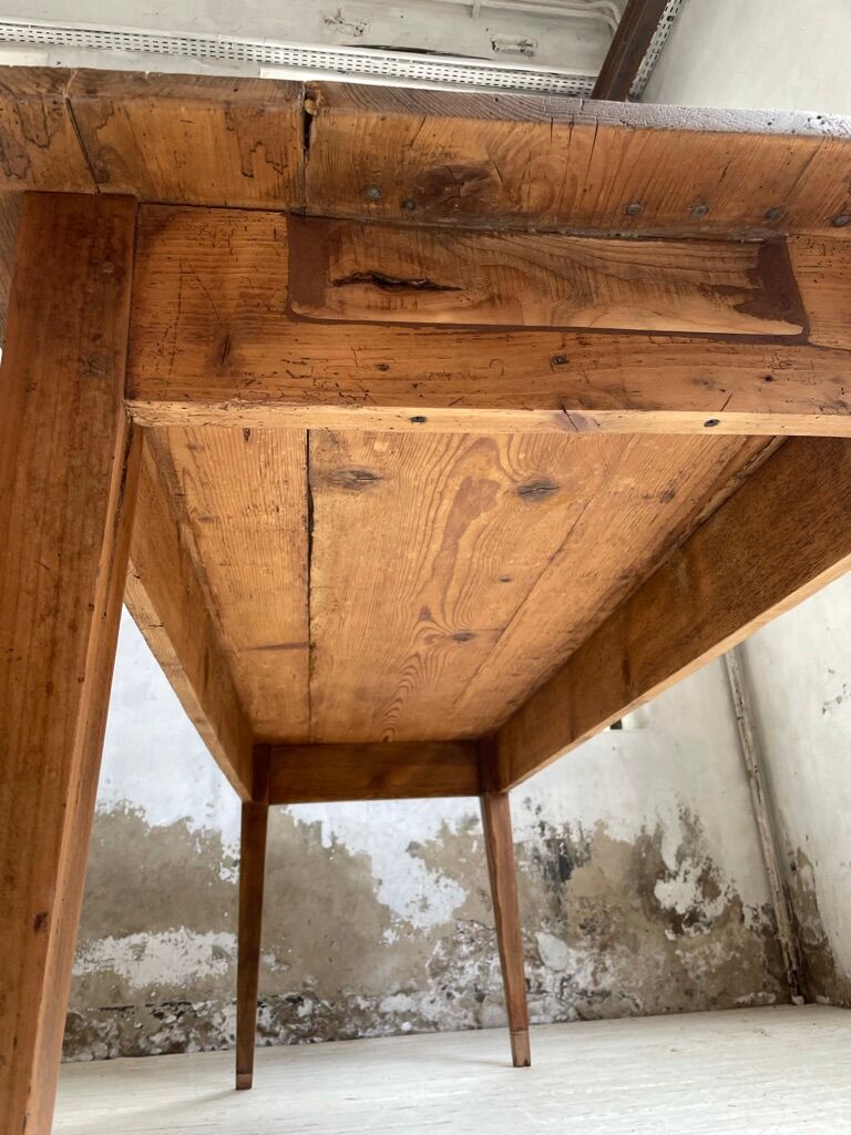 Farm table pine and walnut 2m