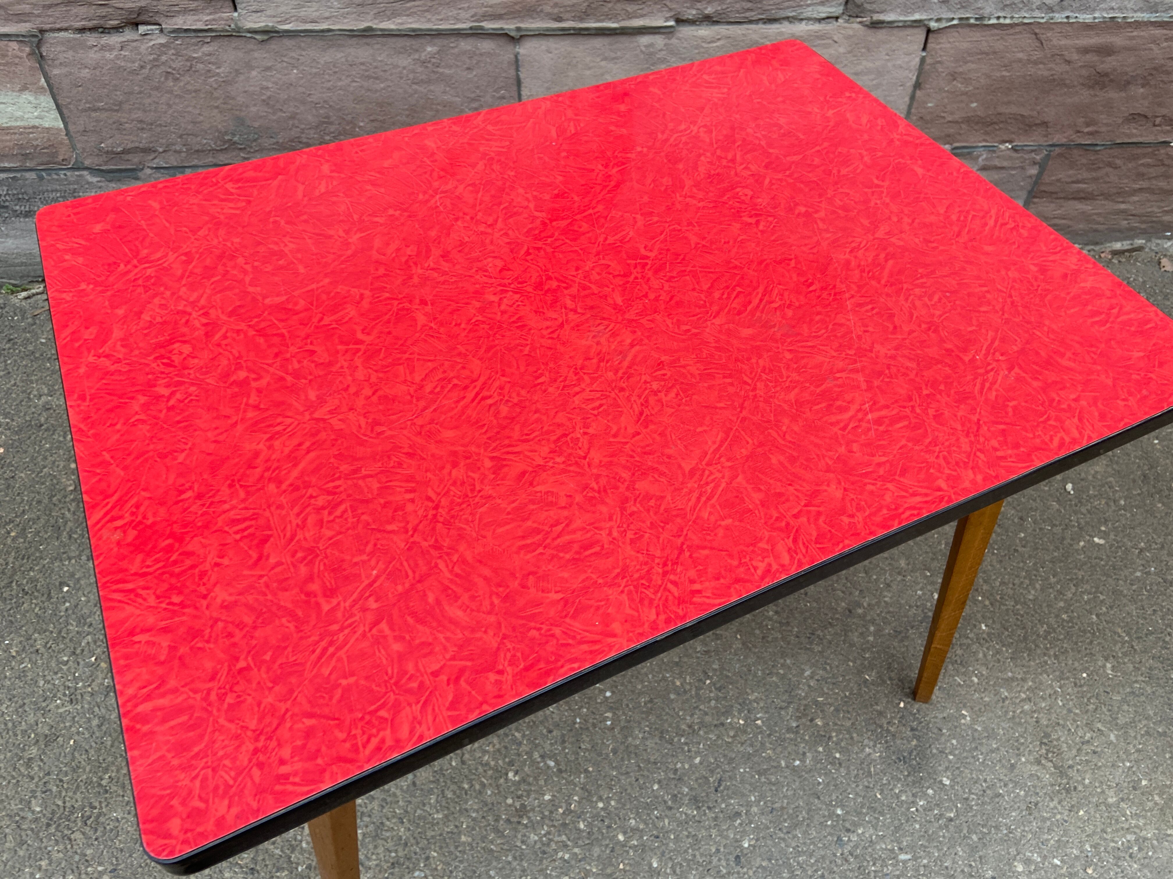 Table basse cocktail formica vintage 1960