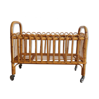 Rattan bed for dolls
