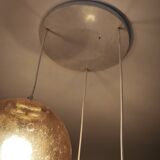 Amber glass ball suspension light Parscot