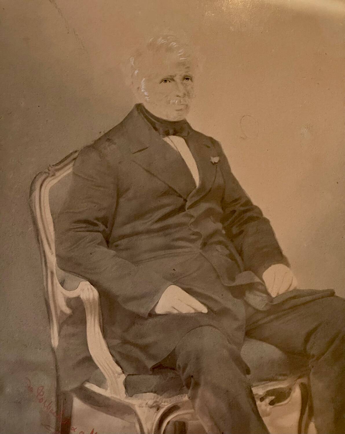 Old photograph, signed, circa 1860