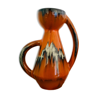 Vase orange 2 anses Vallauris