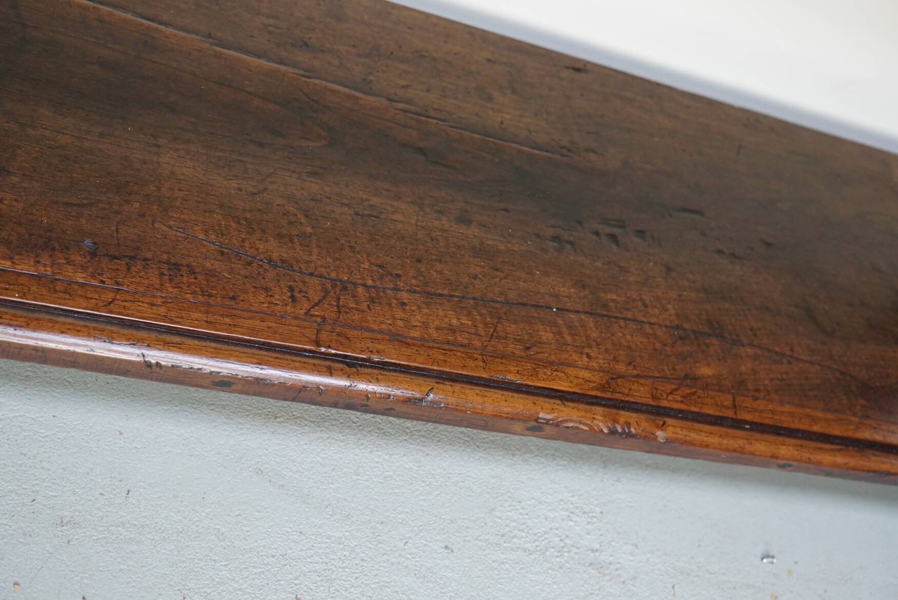 Antique Spanish Rustic Chestnut Side Table/Console, 18th Century
