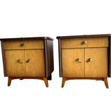 Set of 2 vintage mini cabinets/bedside tables