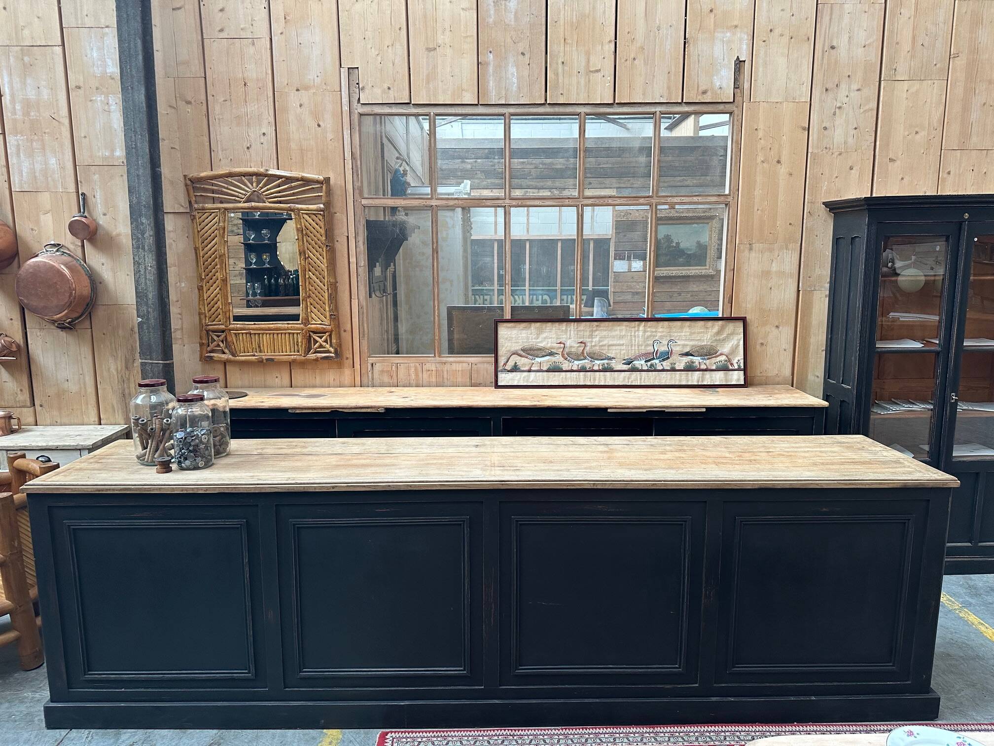 Large Mid-20th Century Store Counter