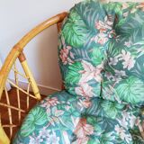 Rattan bench and chair