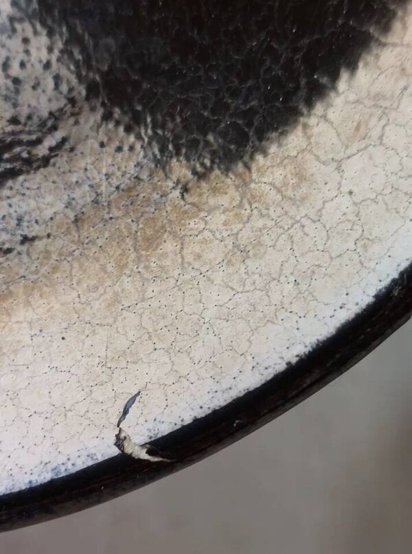 Lot de 5 tasses + sous tasses, en céramique bicolore, Luc Lucchesi, de Vall