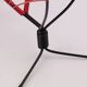 Vintage black metal magazine rack with red scoubidou - 1960s