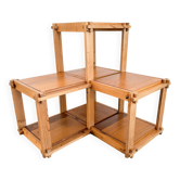 Etagère, bibliothèque en pin, années 70