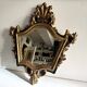 Antique baroque mirror in carved and gilded wood, 19th century