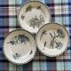 Mismatched ironstone flat plates