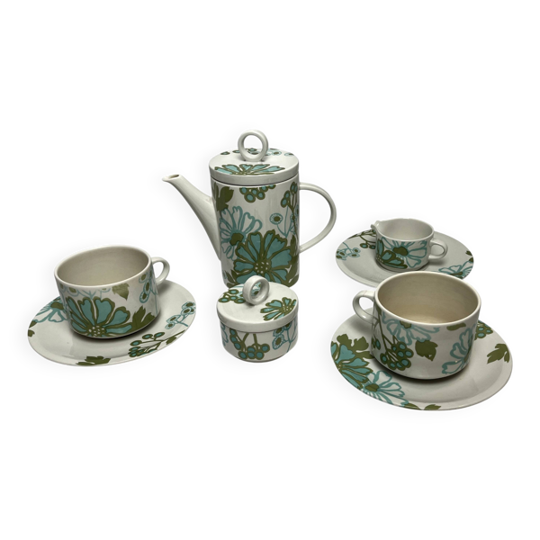 Vintage, service à thé Villeroy et Boch modèle Scarlett vers 1960