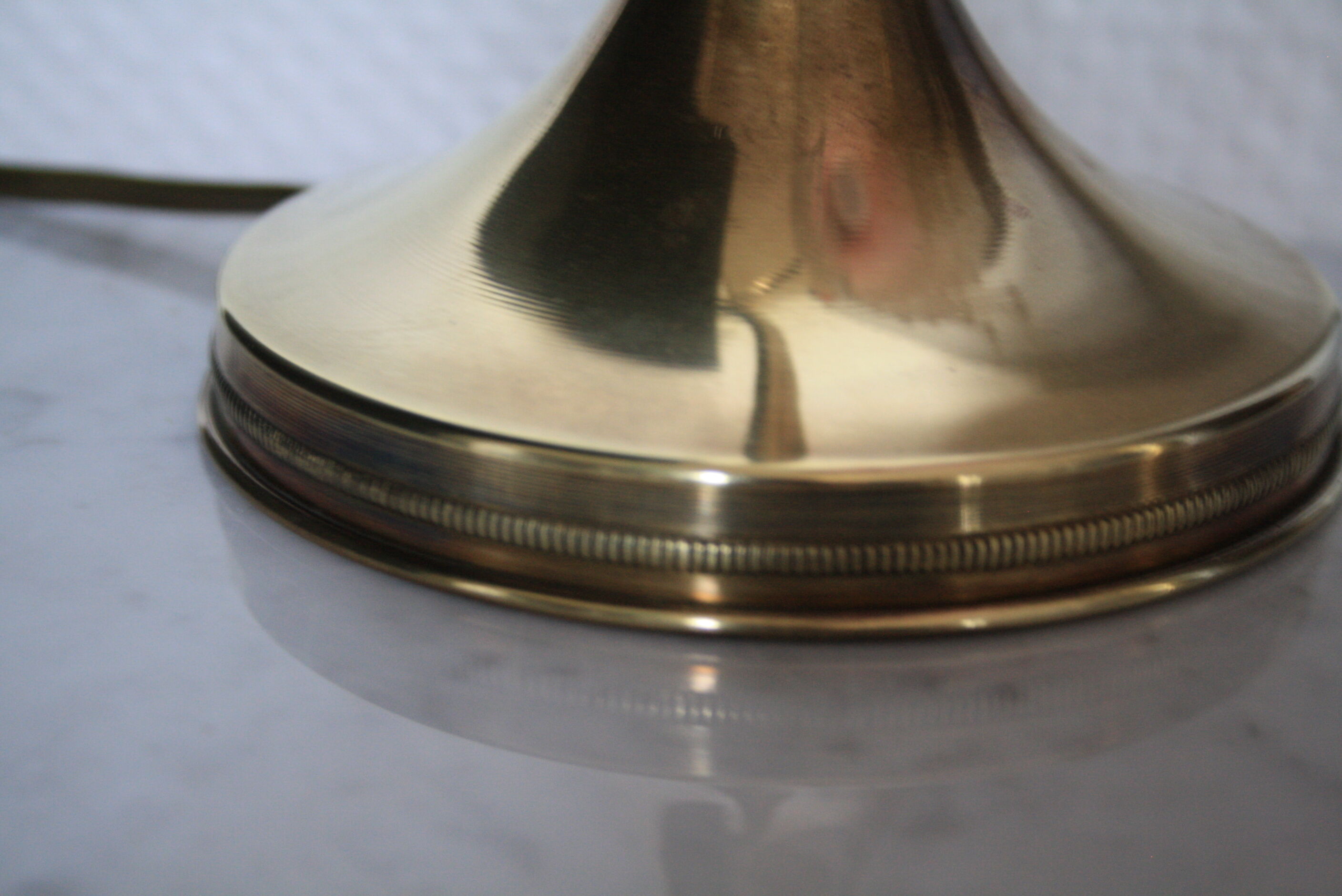 Bronze lamp glass beads