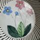Woven ceramic fruit bowl from the 1950s