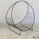 Magazine rack vintage log holder