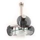 Space age smoked glass and stainless steel suspension