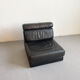 De sede 'ds-77' sofa bed in black leather, 1-seater module