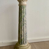 Neo Classic column vintage reconstituted stone 1980s