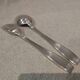 Silver-plated metal stew fork and spoon by Christofle silversmith Atlas