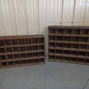 Duo of trade furniture sorting of the post shelf storage