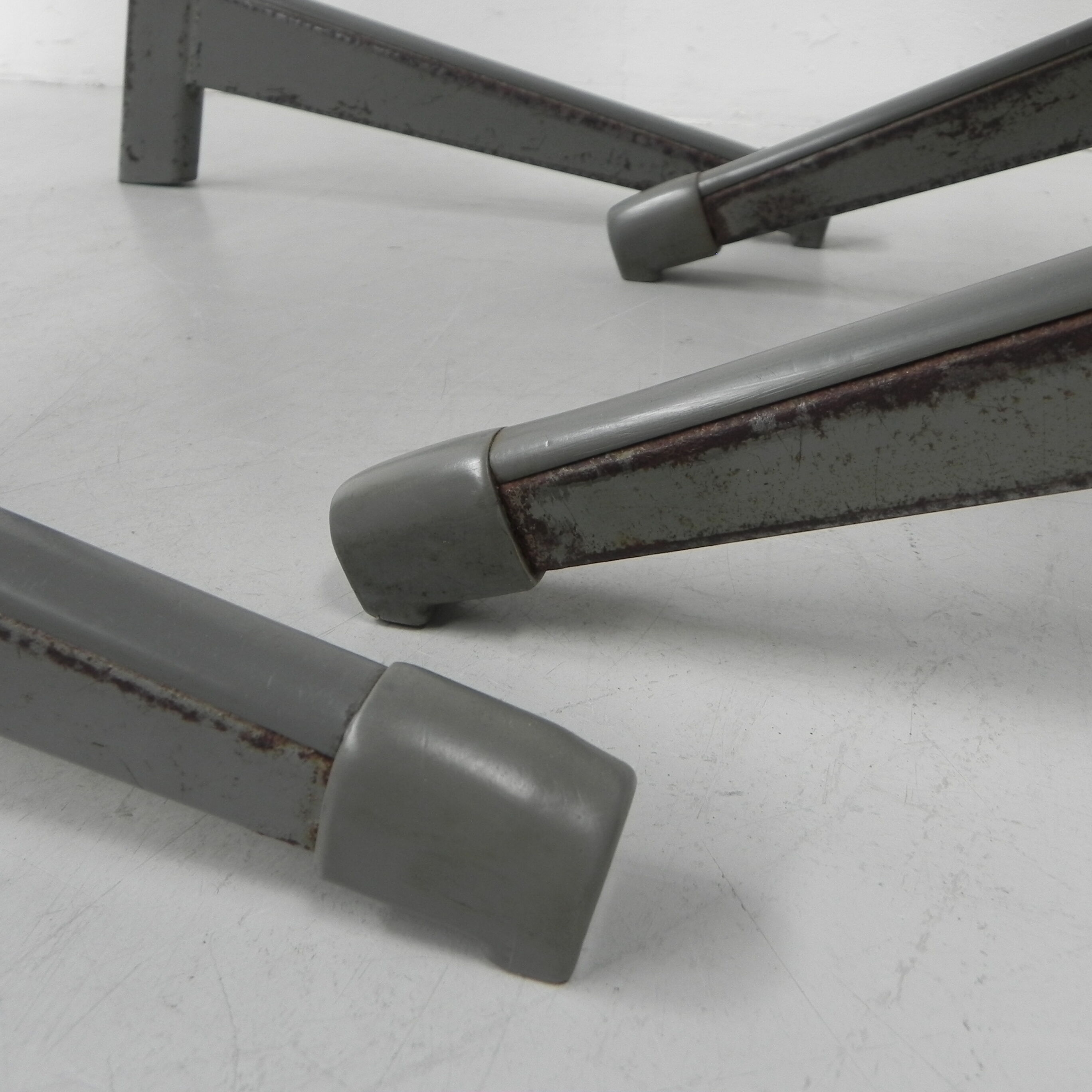 Desk and chair, industrial