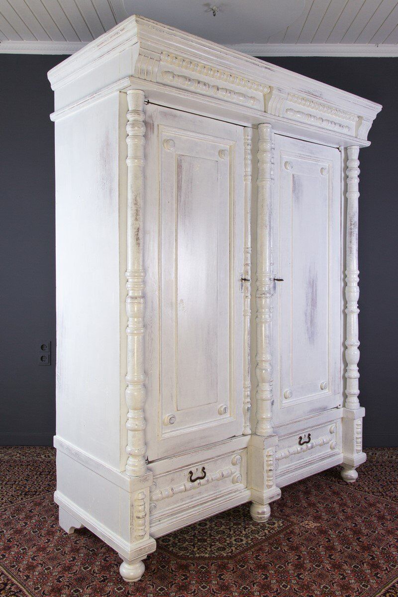 Solid pine 2-door armoire, ca. 1920s
