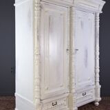 Armoire 2 portes en pin massif, vers les années 1920