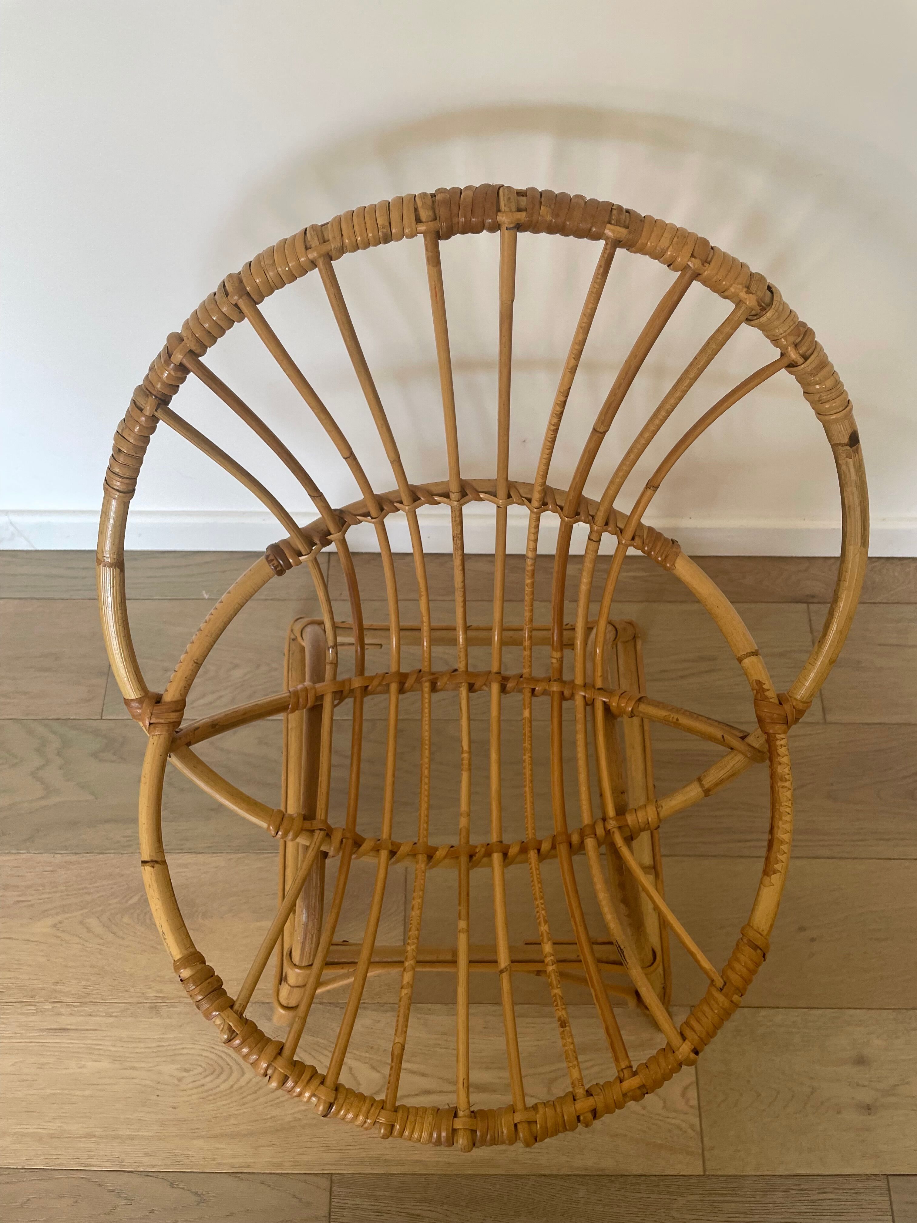 Rattan children's chair