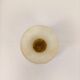 White alabaster vase – Unique piece Natural stone decoration