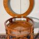 Display table in Louis XV style made of rosewood and violet wood.