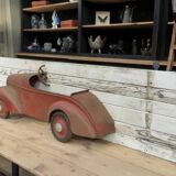 Antique tin toy car from the 1930s