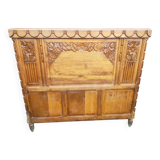 1930s headboard in solid oak