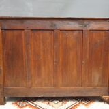Norman countryside buffet in solid cherry wood nineteenth