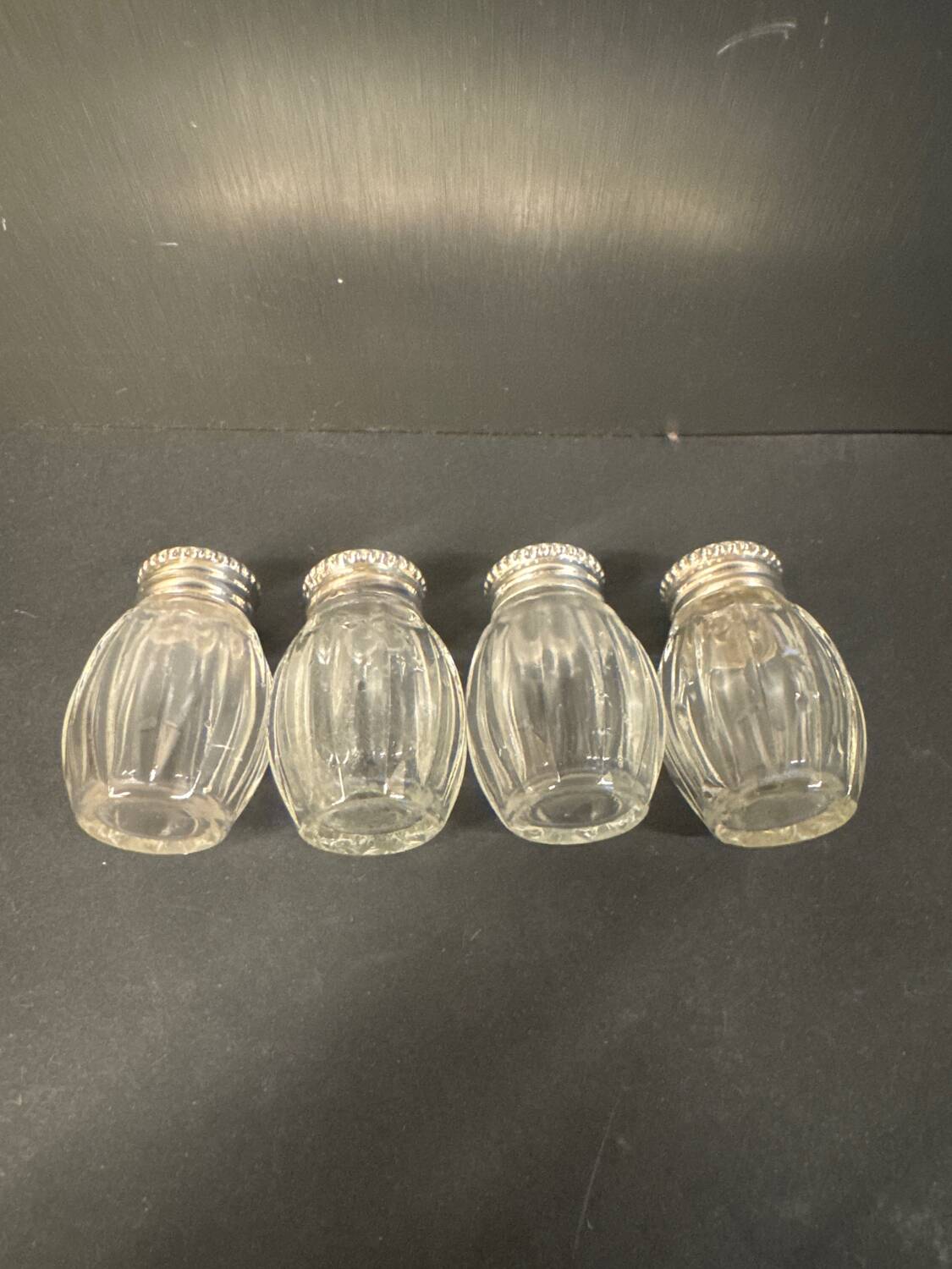 Christofle – 4 salt shakers – Solid silver