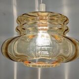 Amber crystal pendant lamp from the 60s/70s