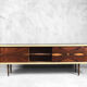 Mid-century modern Swedish rosewood and birch sideboard, 1960s