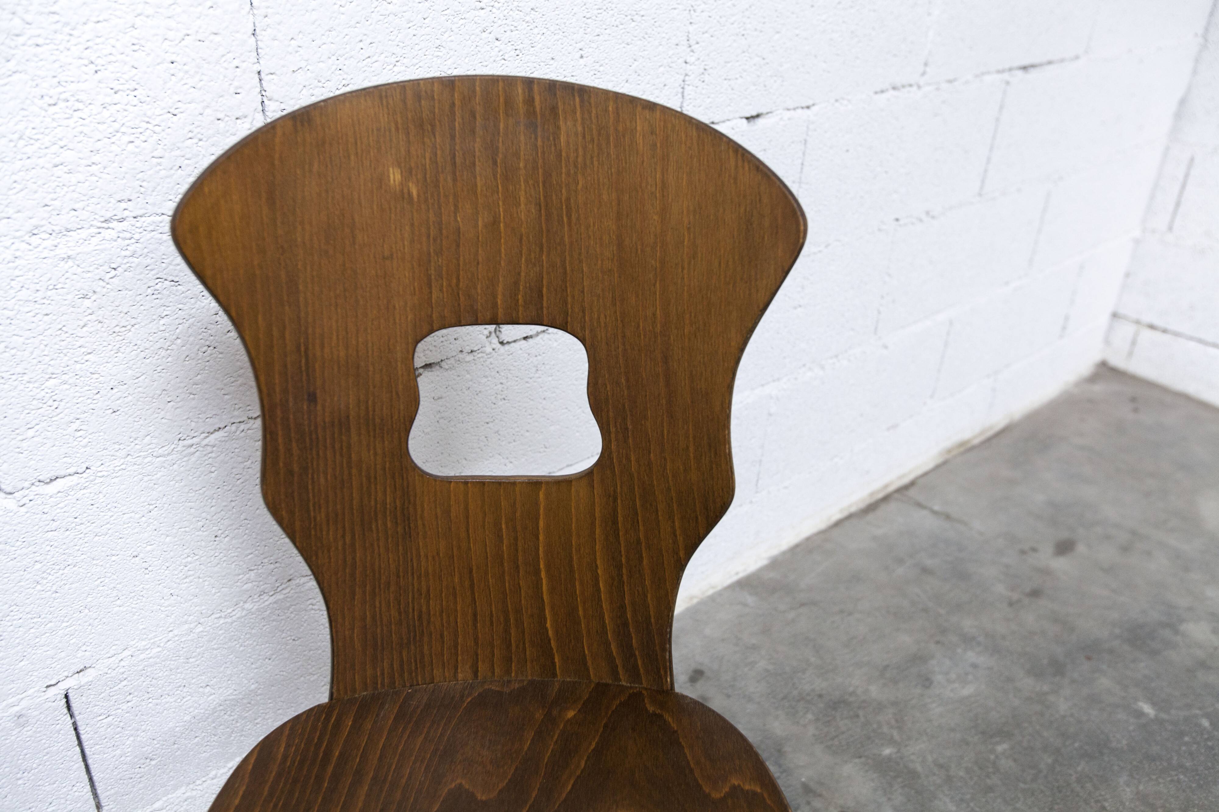 Paire de chaises Baumann modèle Gentiane 1960