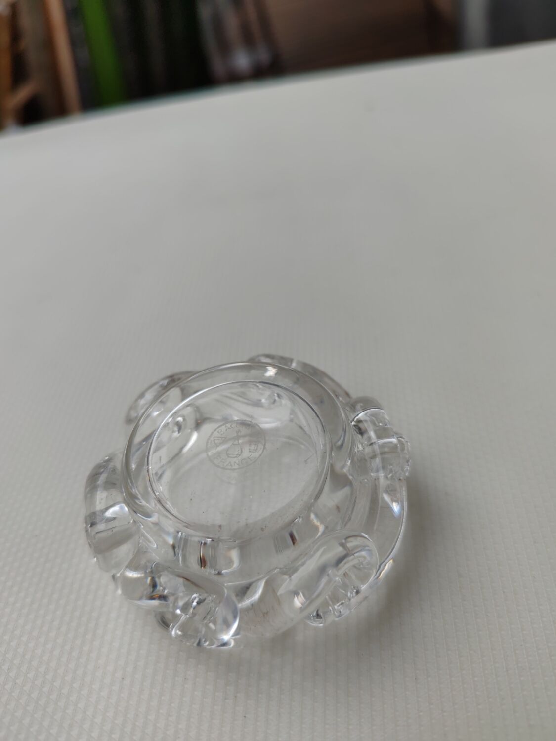 Pair of Baccarat crystal salt shakers, Aladdin model.