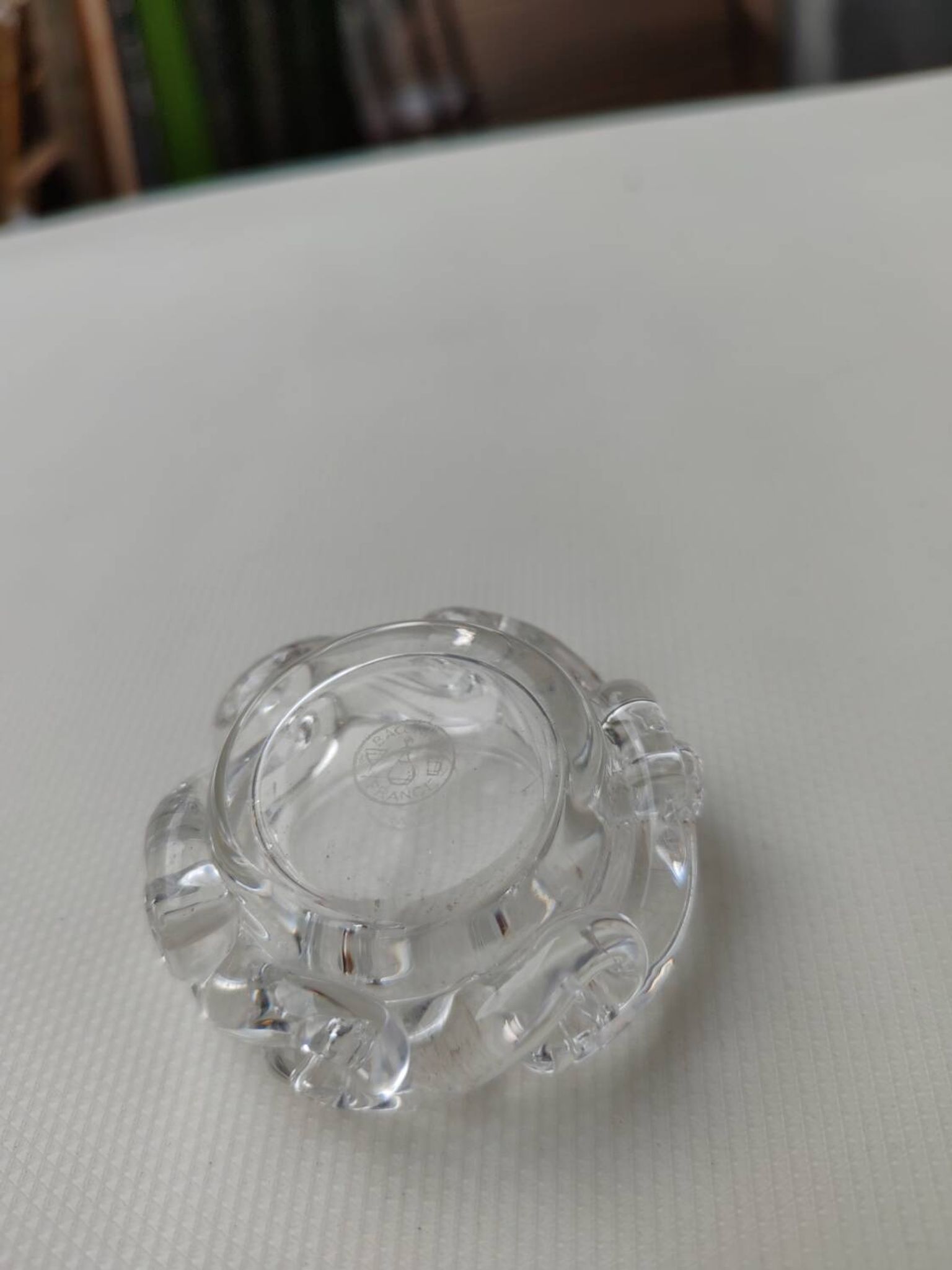 Pair of Baccarat crystal salt shakers, Aladdin model.