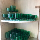 55 green glasses from the 70s